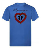 Balldiri T-Shirt LGBTQ Heiratsantrag S bis 5XL - blau - Balldiri