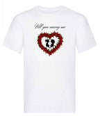 Balldiri T-Shirt LGBTQ Heiratsantrag S bis 5XL - weiß - Balldiri