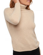 Balldiri 100% Kaschmir Damen Langarm Pullover Rollkragen 8-fädig - Balldiri & Windhound