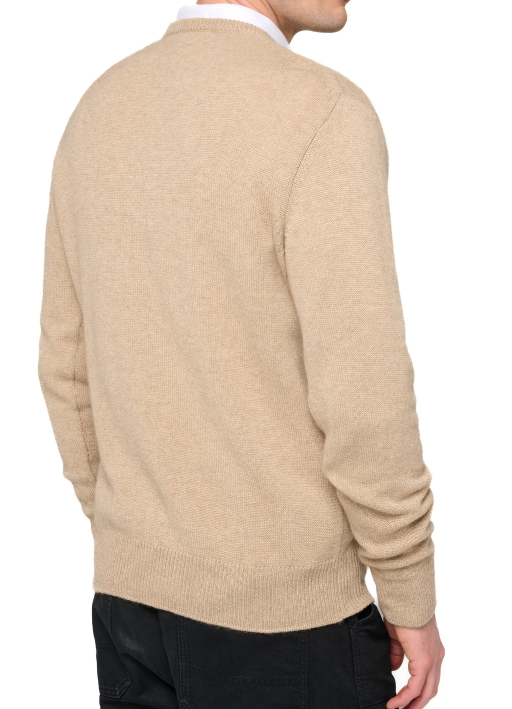 Balldiri 100% Kaschmir Herren V-Pullover 4-fädig