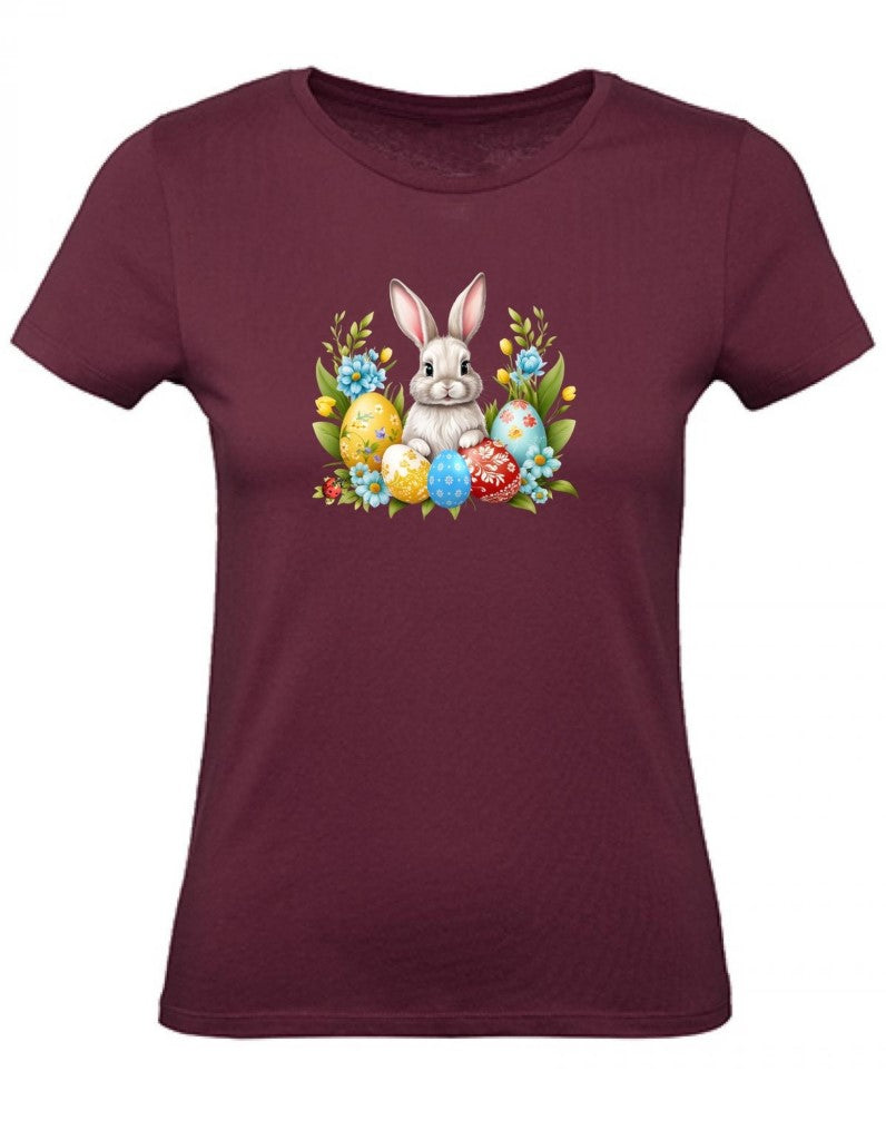 Balldiri T-Shirt Damen Ostern Nest mit Hase XS bis 2XL