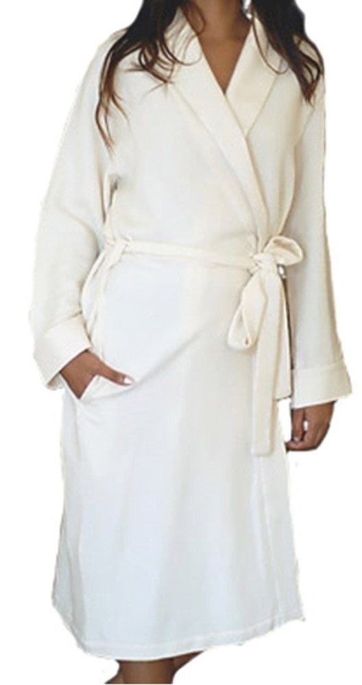 Balldiri 100% Kaschmir Damen Langarm Bademantel mit Schalkragen 4-fädig - Balldiri & Windhound
