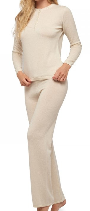 Balldiri 100% Kaschmir Damen langarm Hausanzug 2-fädig - Balldiri & Windhound