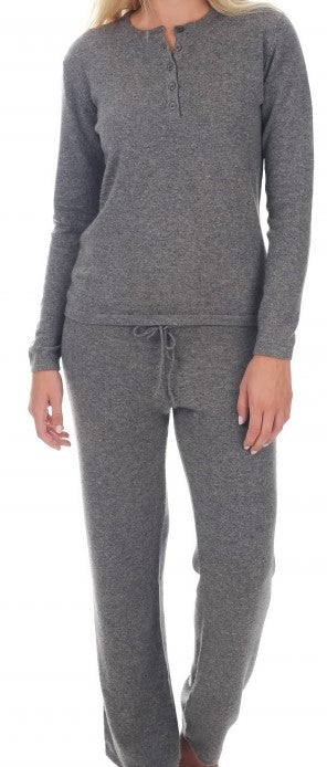 Balldiri 100% Kaschmir Damen langarm Hausanzug 2-fädig - Balldiri & Windhound