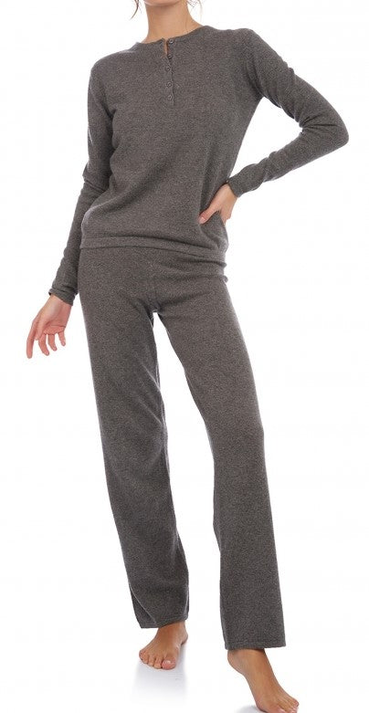 Balldiri 100% Kaschmir Damen langarm Hausanzug 2-fädig - Balldiri & Windhound