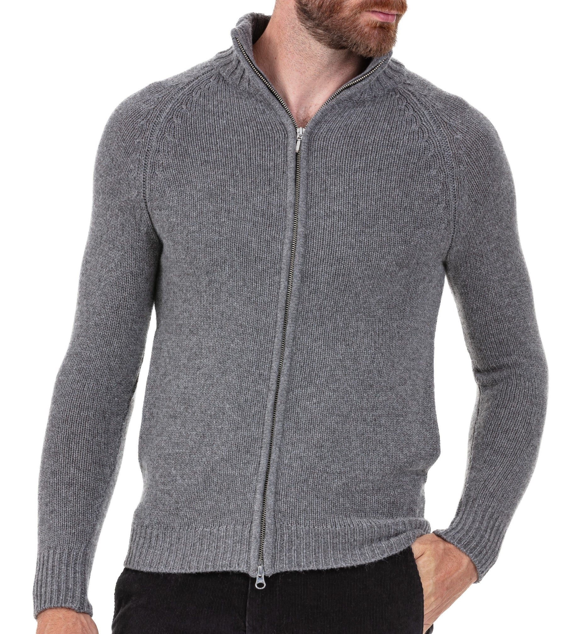 Balldiri 100% Kaschmir Herren Strickjacke 8-fädig - Balldiri & Windhound