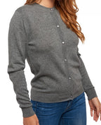 Balldiri 100% Kaschmir Damen Langarm Jacke mit Rundhalsausschnitt 2-fädig - Balldiri & Windhound