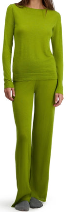 Balldiri 100% Kaschmir Damen Hausanzug Pyjama mit rundhals zweiteilig 2-fädig - Balldiri & Windhound