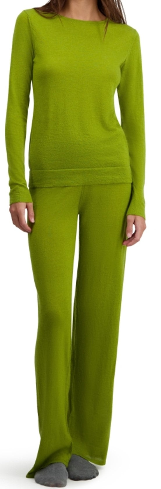 Balldiri 100% Kaschmir Damen Hausanzug Pyjama mit rundhals zweiteilig 2-fädig - Balldiri & Windhound