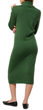 Balldiri 100% Kaschmir Damen Langarm Kleid weiter Rollkragen 2-fädig - Balldiri & Windhound