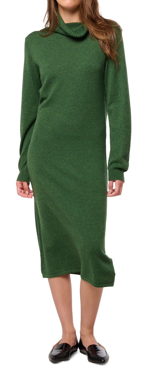 Balldiri 100% Kaschmir Damen Langarm Kleid weiter Rollkragen 2-fädig - Balldiri & Windhound