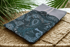 Handytasche aus Stoff handgefertigt | Balldiri Handwerks-Atelier - Paisley grün - Balldiri