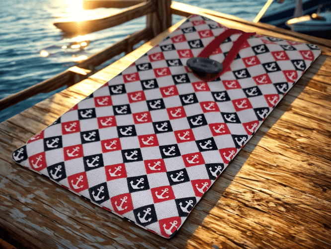 Handytasche aus Stoff handgefertigt | Balldiri Handwerks-Atelier - Maritim - Balldiri