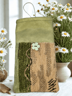 Handytasche aus Stoff handgefertigt | Balldiri Handwerks-Atelier - Grün - Balldiri