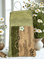 Handytasche aus Stoff handgefertigt | Balldiri Handwerks-Atelier - Grün - Balldiri