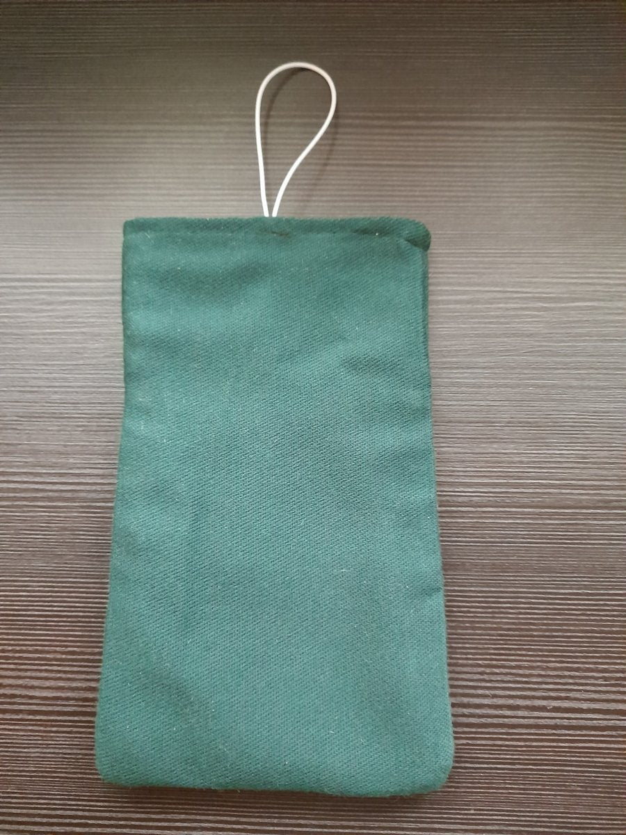 Handytasche aus Stoff handgefertigt | Balldiri Handwerks-Atelier - Grün Gold - Balldiri