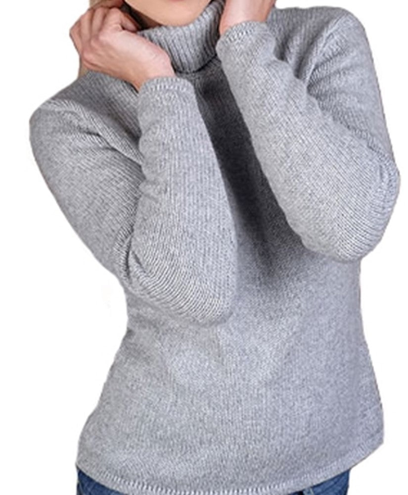Balldiri 100% Kaschmir Damen Langarm Pullover Rollkragen 8-fädig - Balldiri & Windhound