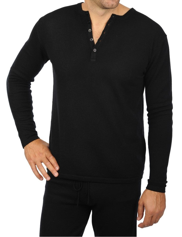 Balldiri 100% Kaschmir Herren Langarm Hausanzug Rundhalsausschnitt 2-fädig - Balldiri & Windhound