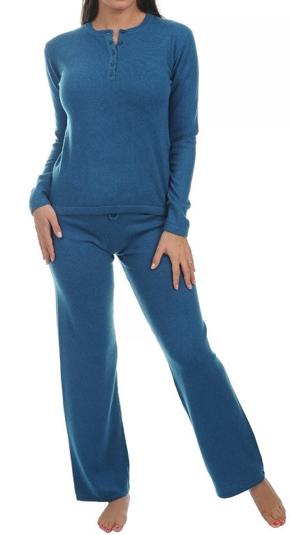 Balldiri 100% Kaschmir Damen langarm Hausanzug 2-fädig - Balldiri & Windhound