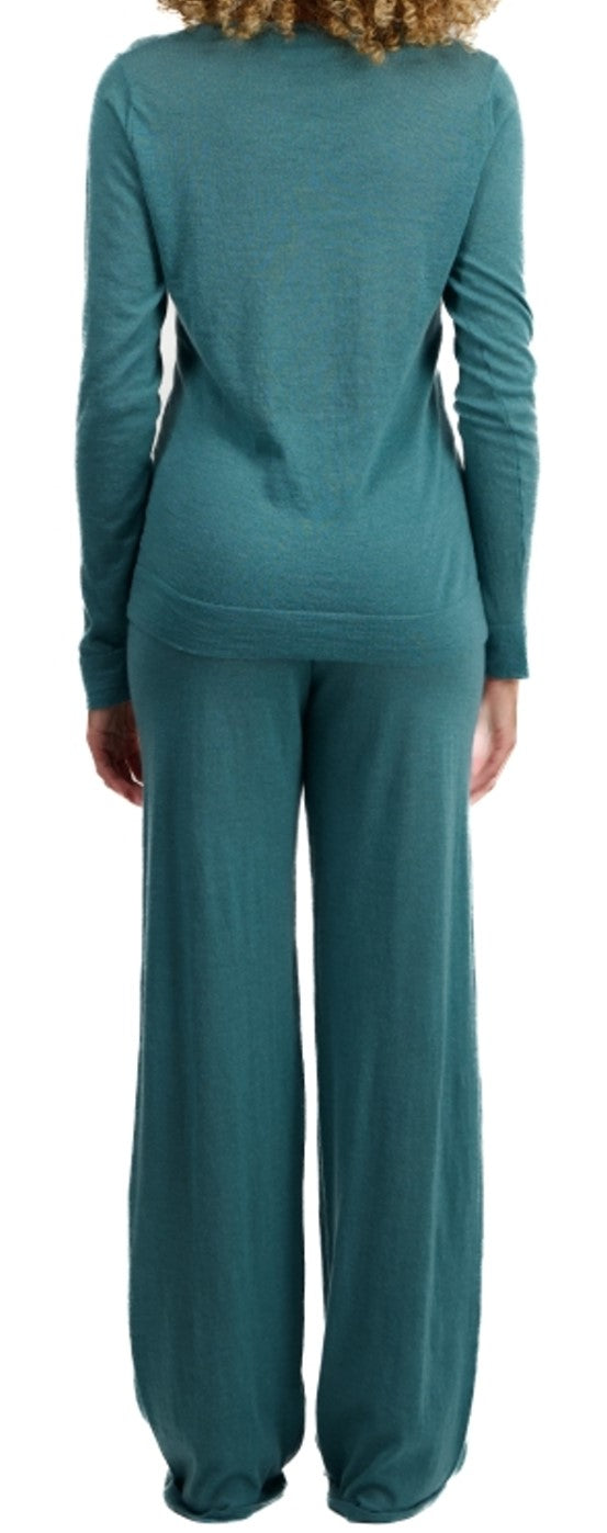 Balldiri 100% Kaschmir Damen Hausanzug Pyjama mit rundhals zweiteilig 2-fädig - Balldiri & Windhound