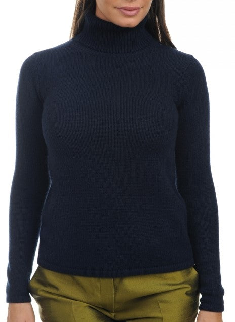 Balldiri 100% Kaschmir Damen Langarm Pullover Rollkragen 8-fädig - Balldiri & Windhound