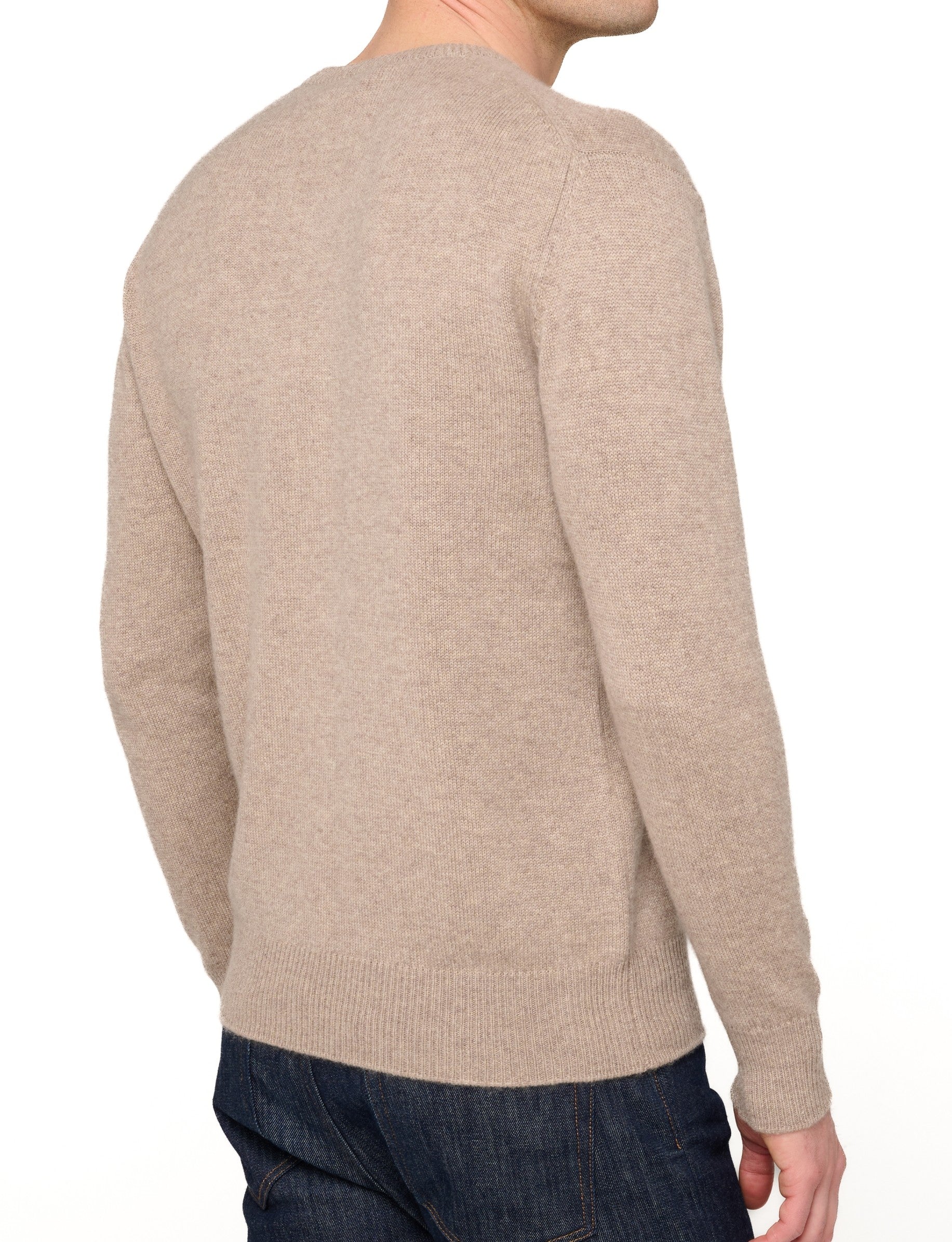 Balldiri 100% Kaschmir Herren V-Pullover 4-fädig