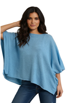 Balldiri 100% Kaschmir Damen Poncho 2-fädig
