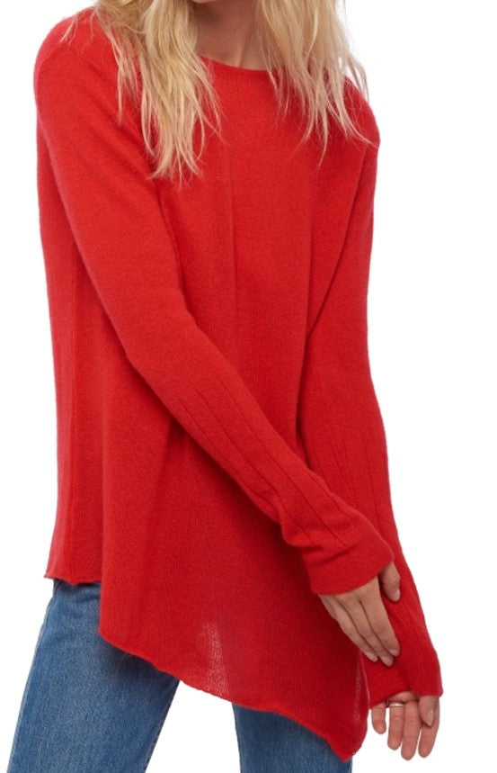 Balldiri Kaschmir Damen Tunika rundhals 4 fädig - 100% Kaschmir Qualität - Balldiri & Windhound