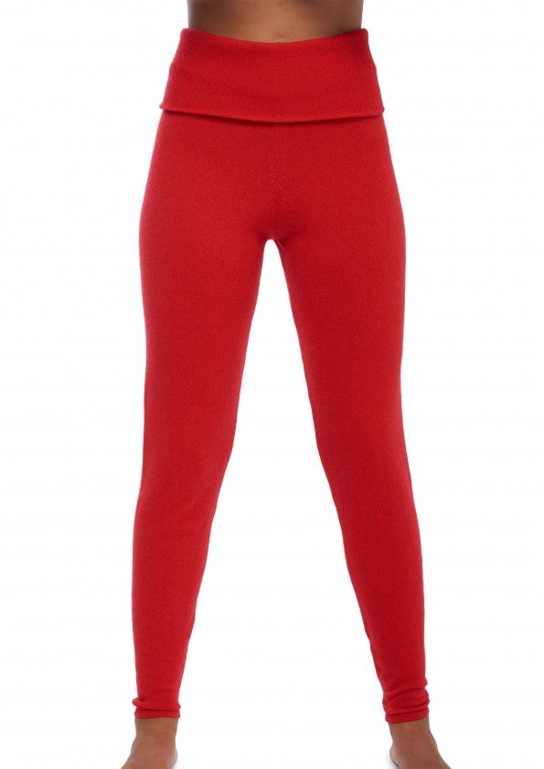 Balldiri 100% Kaschmir Damen Leggins mit Breiten Bund 2-fädig - Balldiri & Windhound