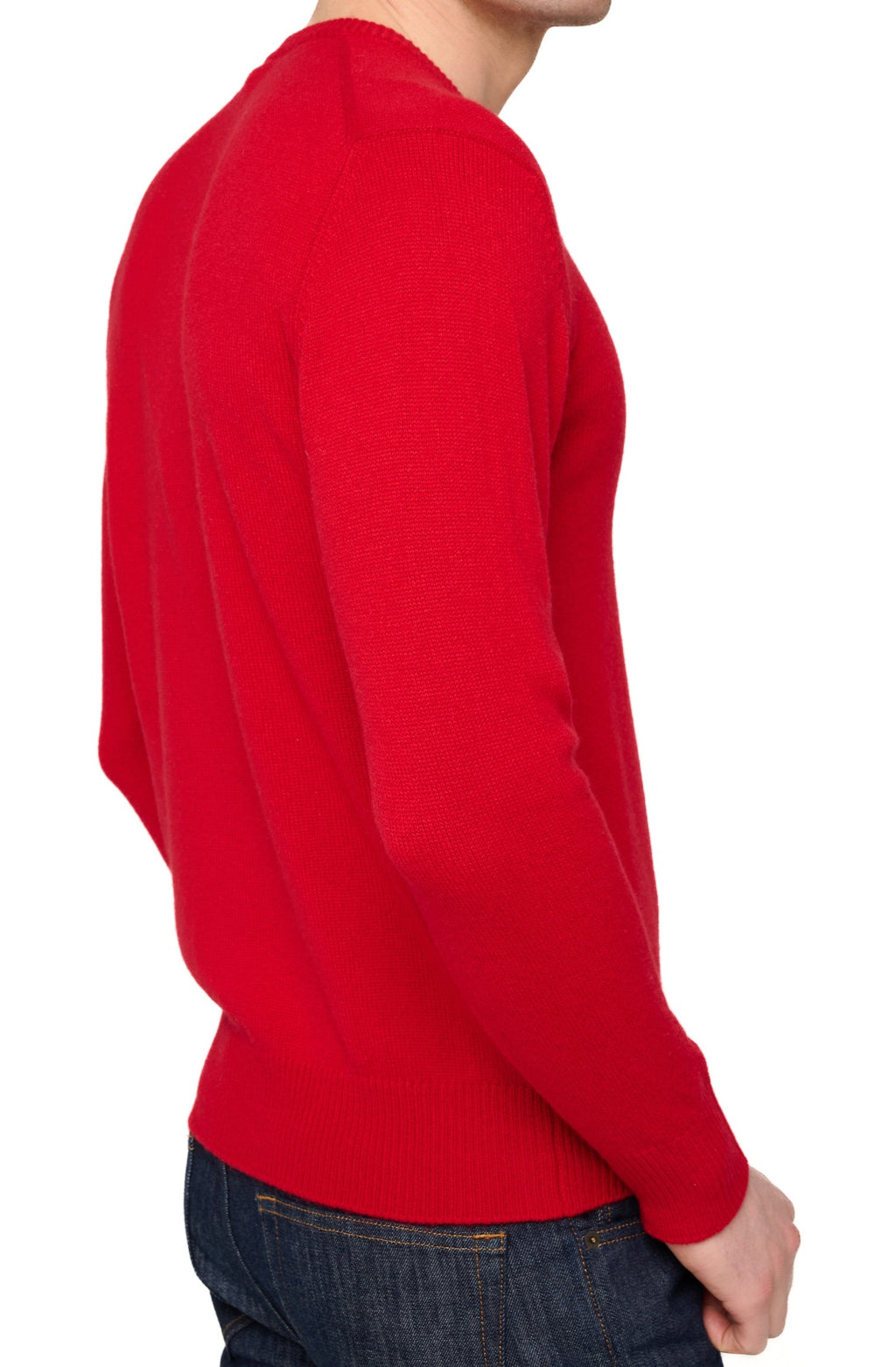 Balldiri 100% Kaschmir Herren V-Pullover 4-fädig