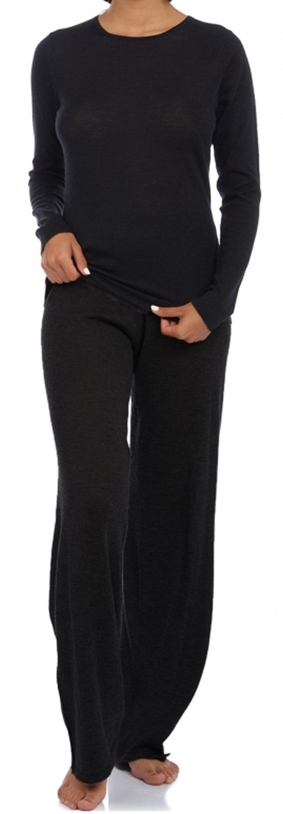 Balldiri 100% Kaschmir Damen Hausanzug Pyjama mit rundhals zweiteilig 2-fädig - Balldiri & Windhound