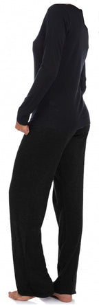 Balldiri 100% Kaschmir Damen Hausanzug Pyjama mit rundhals zweiteilig 2-fädig - Balldiri & Windhound