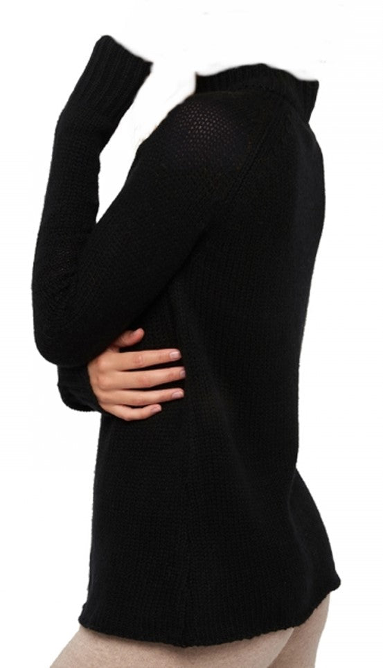 Balldiri 100% Kaschmir Damen langarm Pullover Stehkragen 8-fädig - Balldiri & Windhound