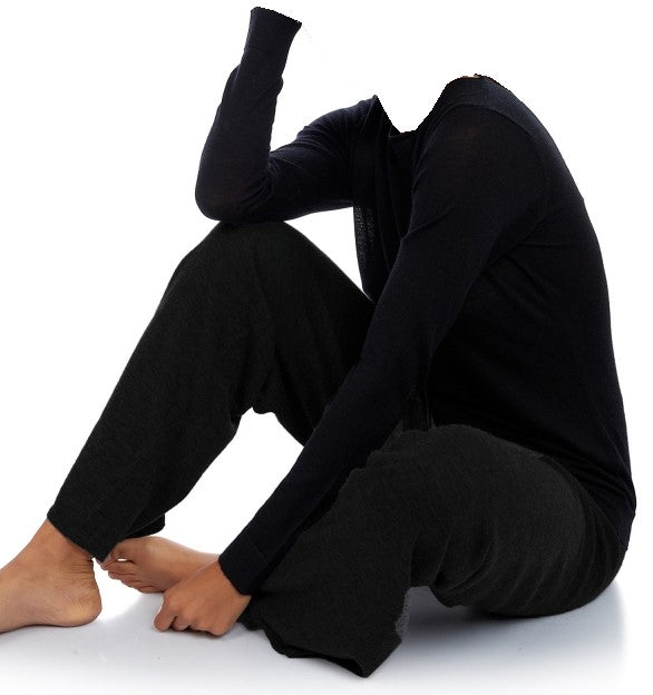 Balldiri 100% Kaschmir Damen Hausanzug Pyjama mit rundhals zweiteilig 2-fädig - Balldiri & Windhound