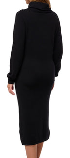 Balldiri 100% Kaschmir Damen Langarm Kleid weiter Rollkragen 2-fädig - Balldiri & Windhound