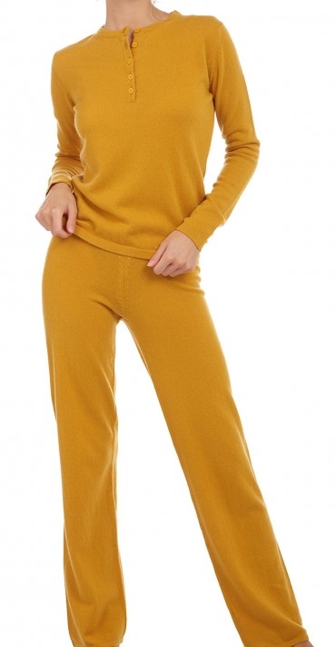 Balldiri 100% Kaschmir Damen langarm Hausanzug 2-fädig - Balldiri & Windhound