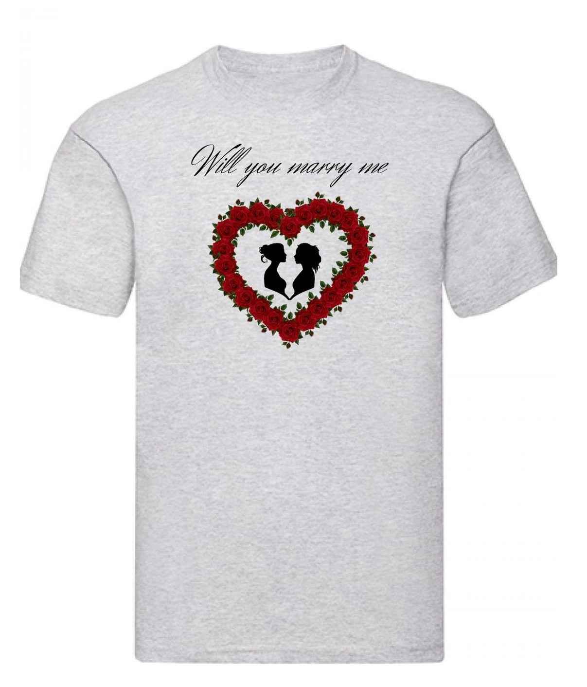 Balldiri T-Shirt LGBTQ Heiratsantrag S bis 5XL