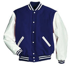 Windhound US Collegejacke College Jacke Lederärmel Retro 90er 80er - navyblau - weiß - Balldiri