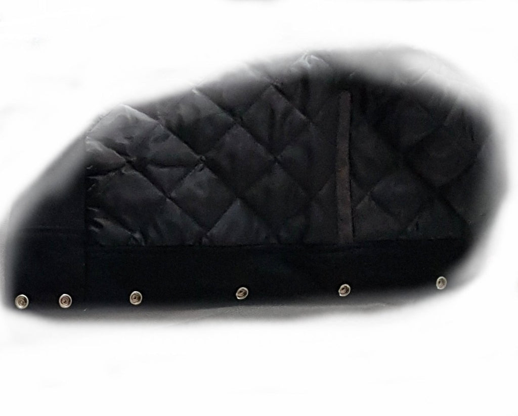 Windhound US Collegejacke College Jacke Lederärmel Retro 90er 80er - schwarz - schwarz - Balldiri