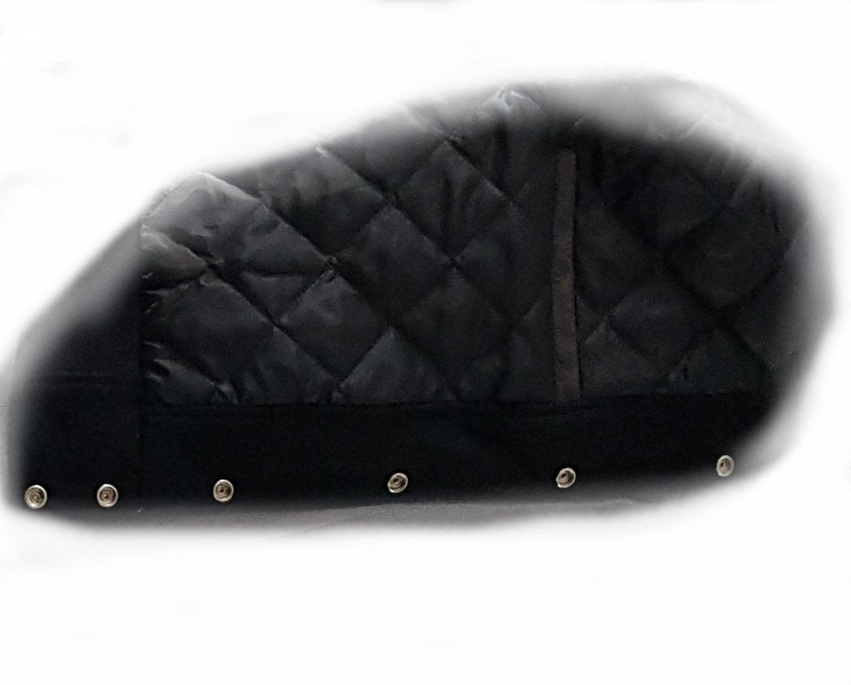 Windhound US Collegejacke College Jacke Lederärmel Retro 90er 80er - schwarz - schwarz - Balldiri