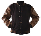 Windhound US Collegejacke College Jacke Lederärmel Retro 90er 80er - braun - braun - Balldiri
