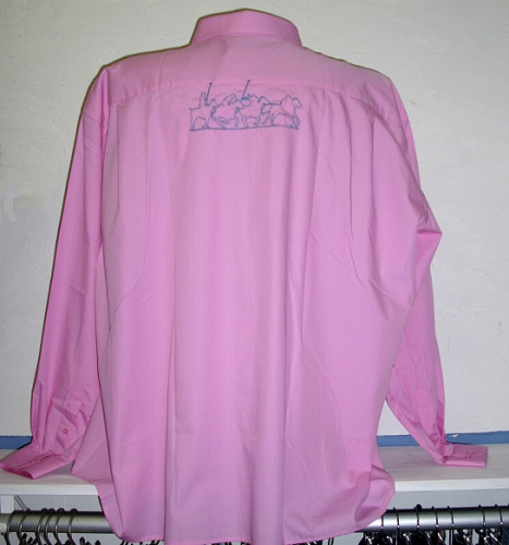 Herrenhemd, 100% Baumwolle, pink, klassisch, Langarm
